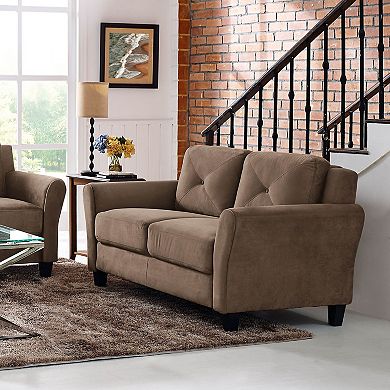 Lifestyle Solutions Hartford Rolled Arm Loveseat 