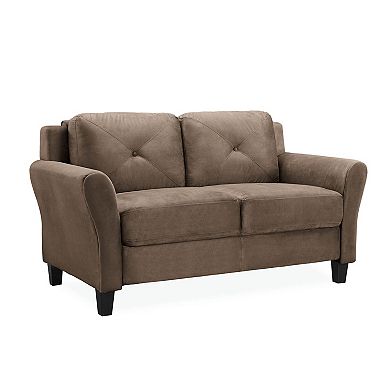 Lifestyle Solutions Hartford Rolled Arm Loveseat 