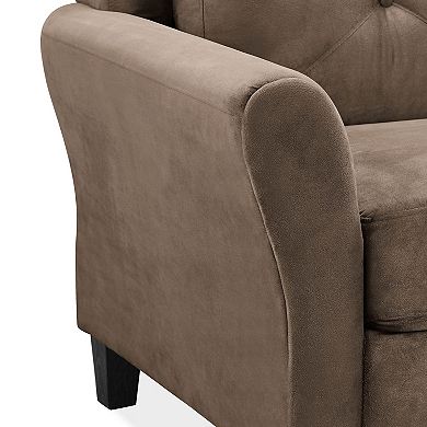 Lifestyle Solutions Hartford Rolled Arm Loveseat