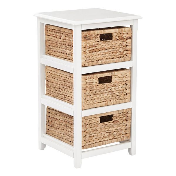 OSP Home Furnishings Seabrook Three-Tier Storage Unit