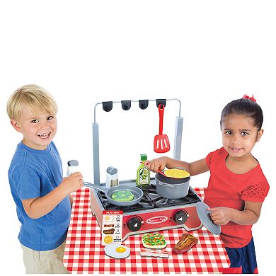 Melissa & Doug 17-pc. Deluxe Wooden Cooktop Set