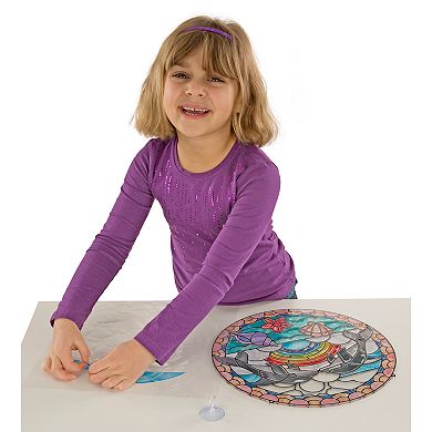 Melissa & Doug Stained Glass Made Easy Dolphins Set