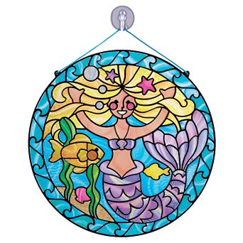 Melissa & Doug Stained Glass Made Easy Mermaid Set