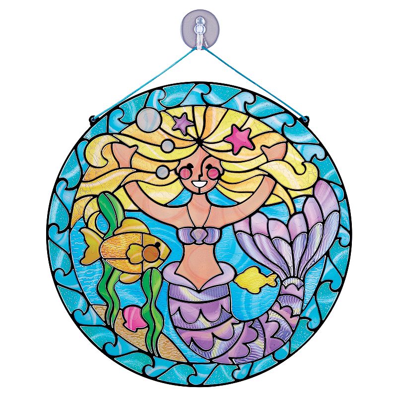 Melissa & Doug Stained Glass Made Easy Mermaid Set, Multicolor
