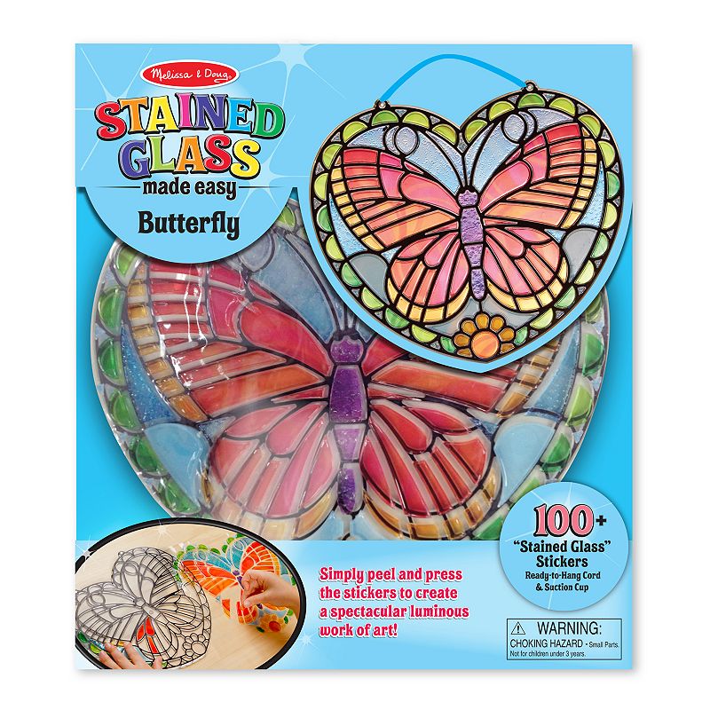 46465986 Melissa & Doug Stained Glass Made Easy Butterfly S sku 46465986