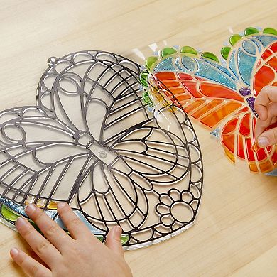 Melissa & Doug Stained Glass Made Easy Butterfly Set