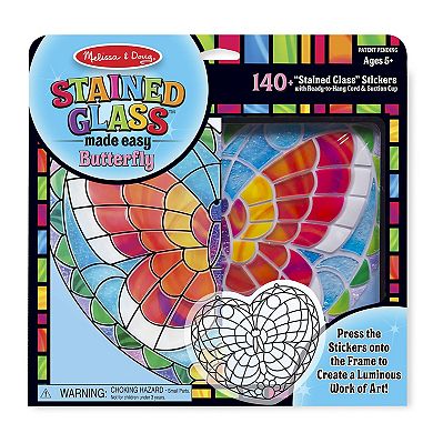 Melissa & Doug Stained Glass Made Easy Butterfly Set