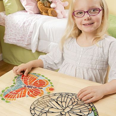 Melissa & Doug Stained Glass Made Easy Butterfly Set