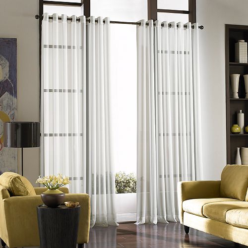 Window Curtainworks 1-Panel Soho Voile Grommet Window Curtain