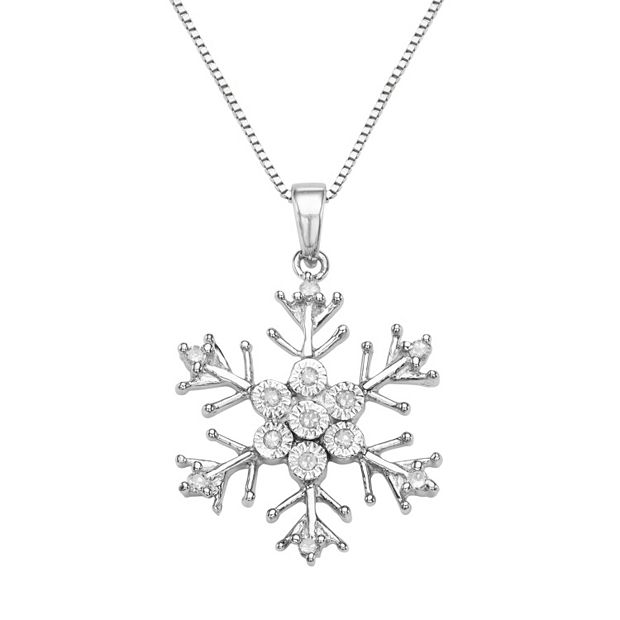 Kohls snowflake outlet necklace