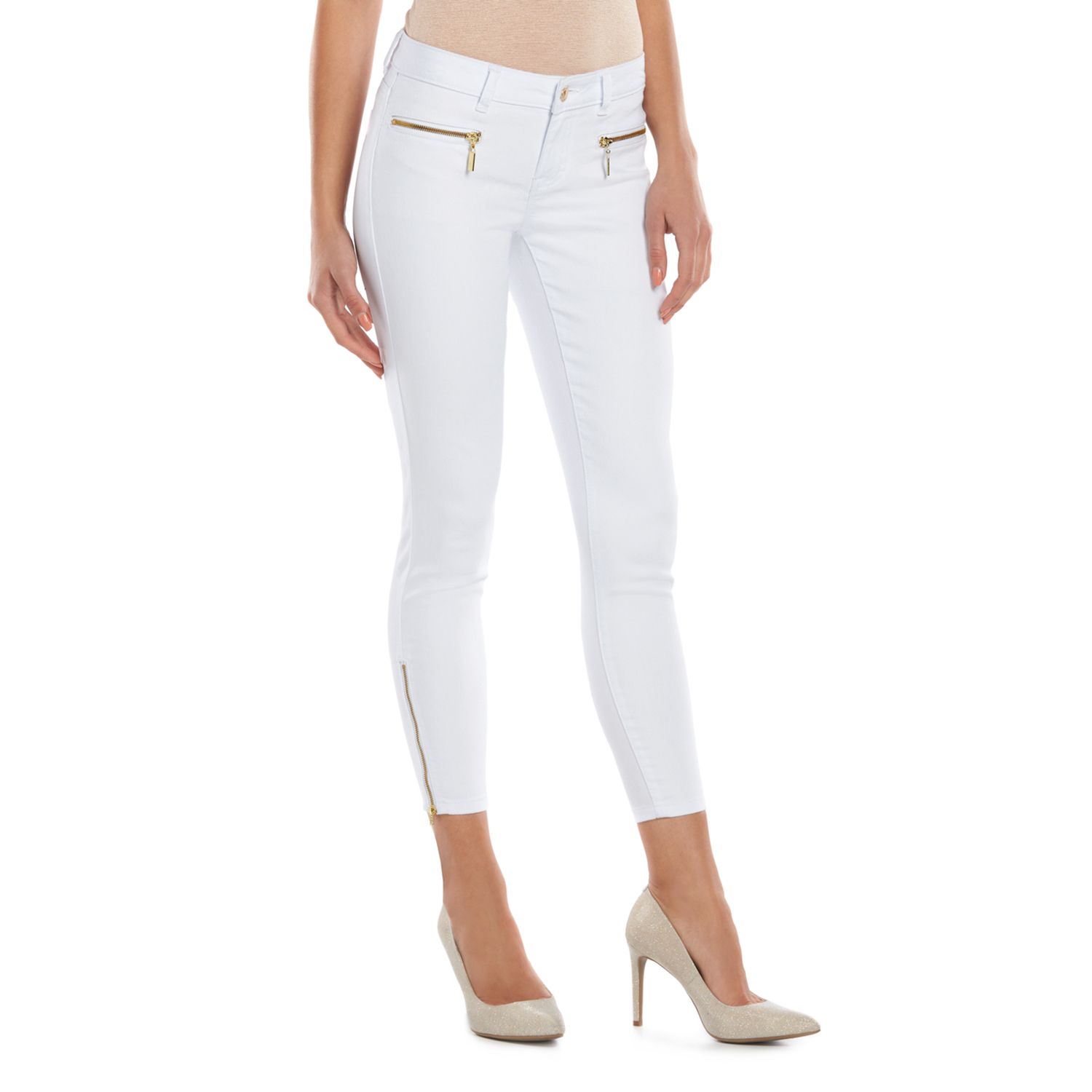 Jennifer Lopez White Skinny Jeans