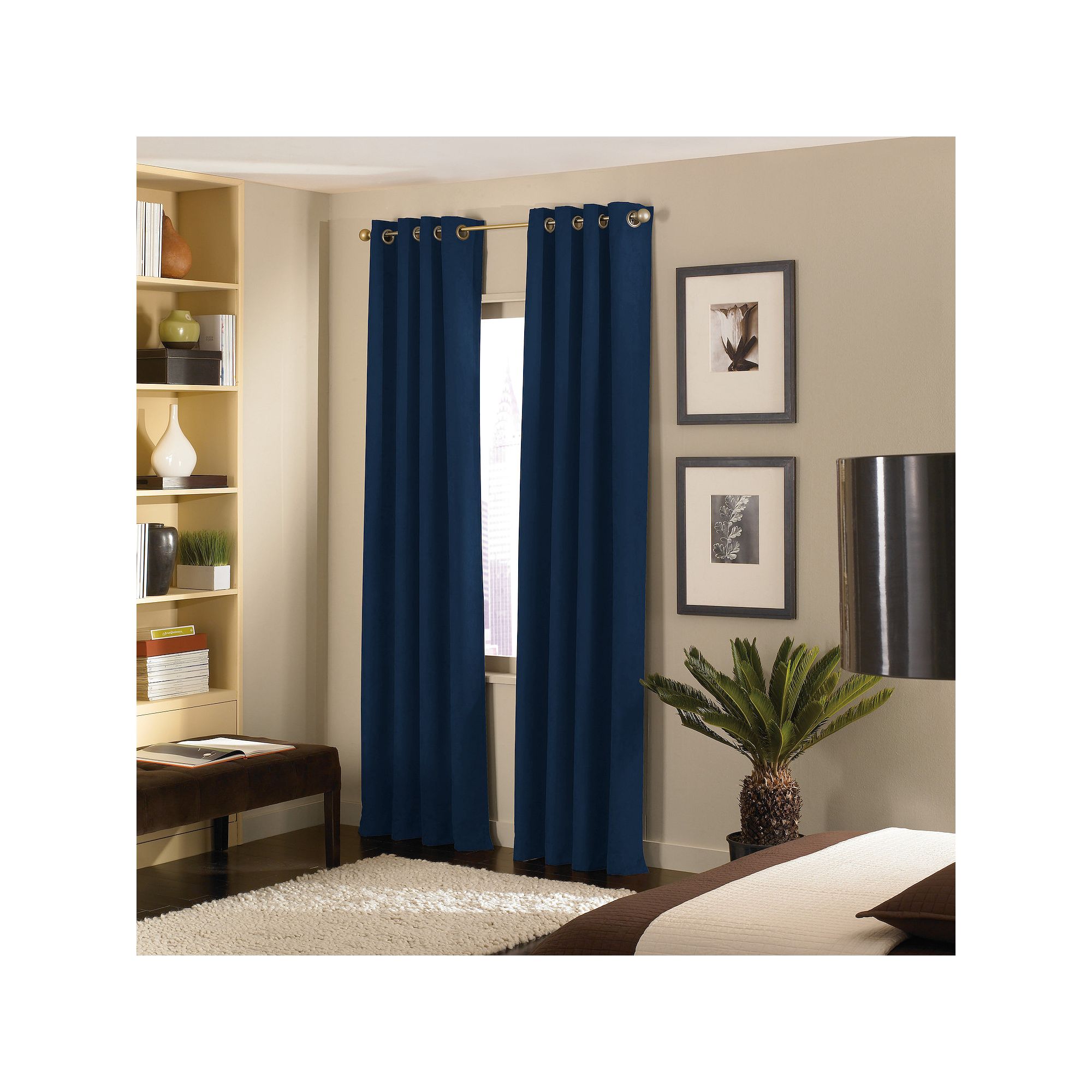 Window Curtainworks 1-Panel Cameron Window Curtain, Blue