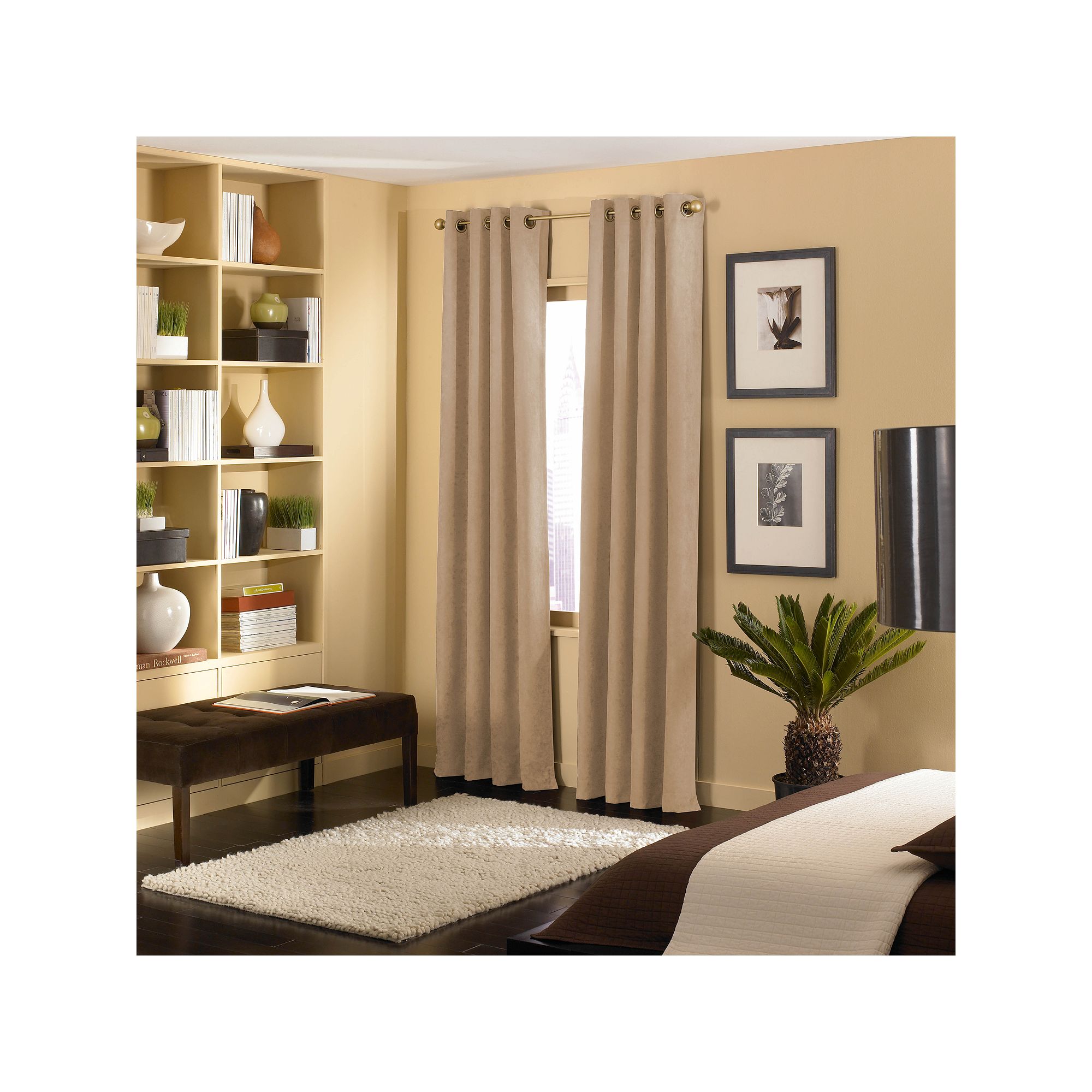 Window Curtainworks 1-Panel Cameron Window Curtain, Brown