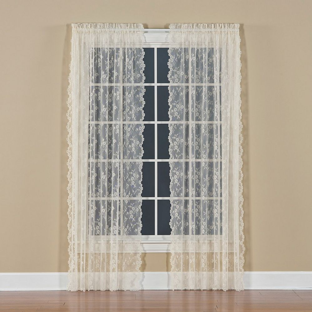 Lush Decor Petite Fleur Window Curtain, image size:1000x1000