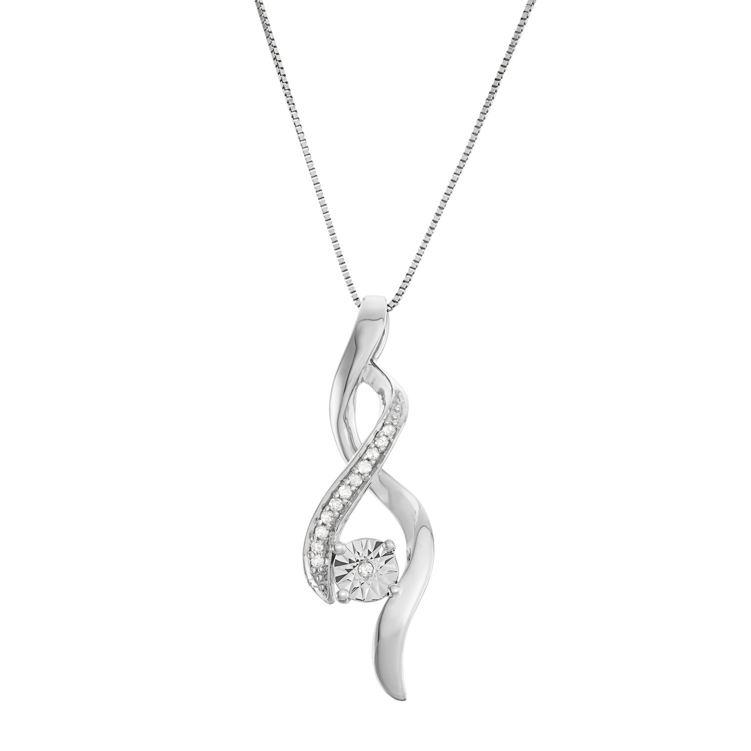 Floating diamond sale necklace kohls