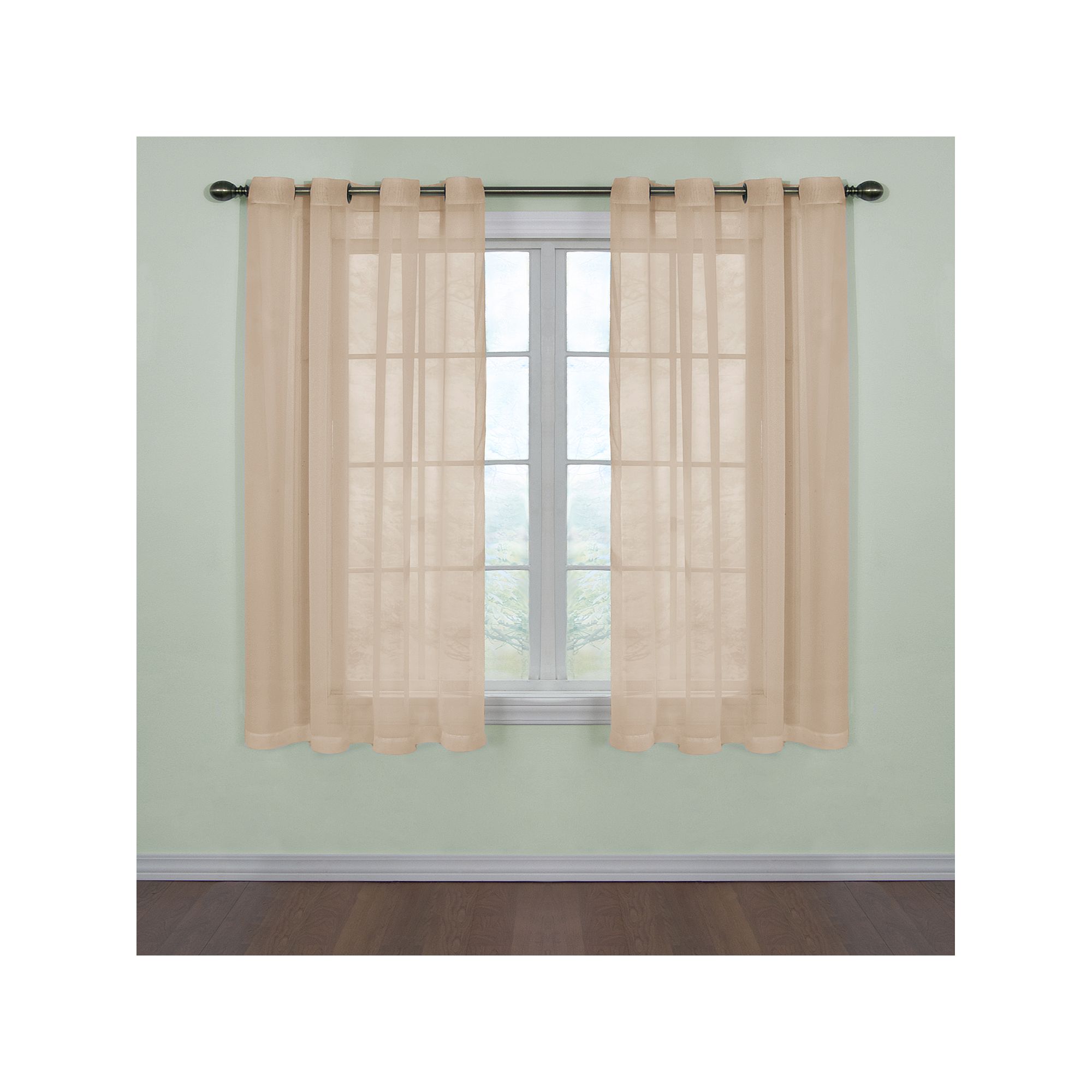 Arm and Hammer™ Curtain Fresh™ Odor-Neutralizing Window Curtain, Cafe