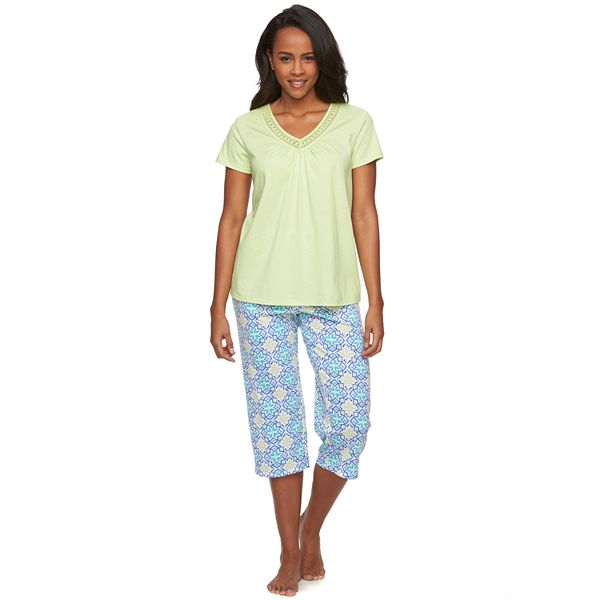 Women's Croft & Barrow® Pajamas: Morning Shine Capri Pajama Set