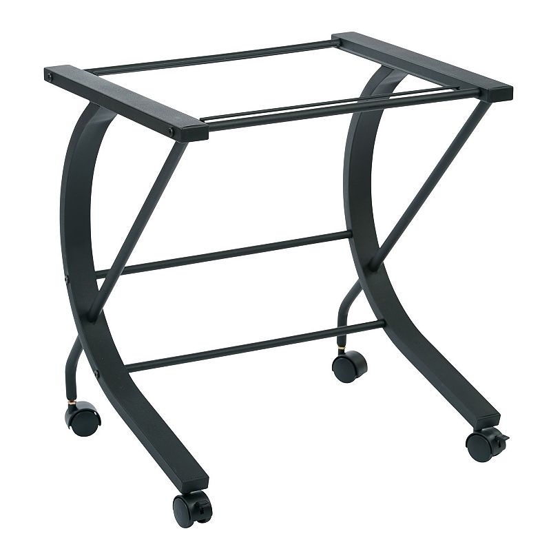 OSP Home Furnishings Horizon File Caddy with Black Powder Coated Metal Frame
