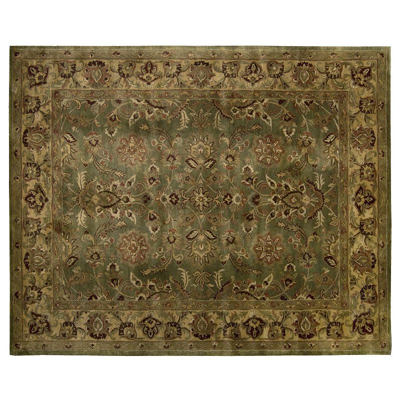 Nourison Jaipur Traditional Framed Floral Wool Rug, Green, 8X10 Ft