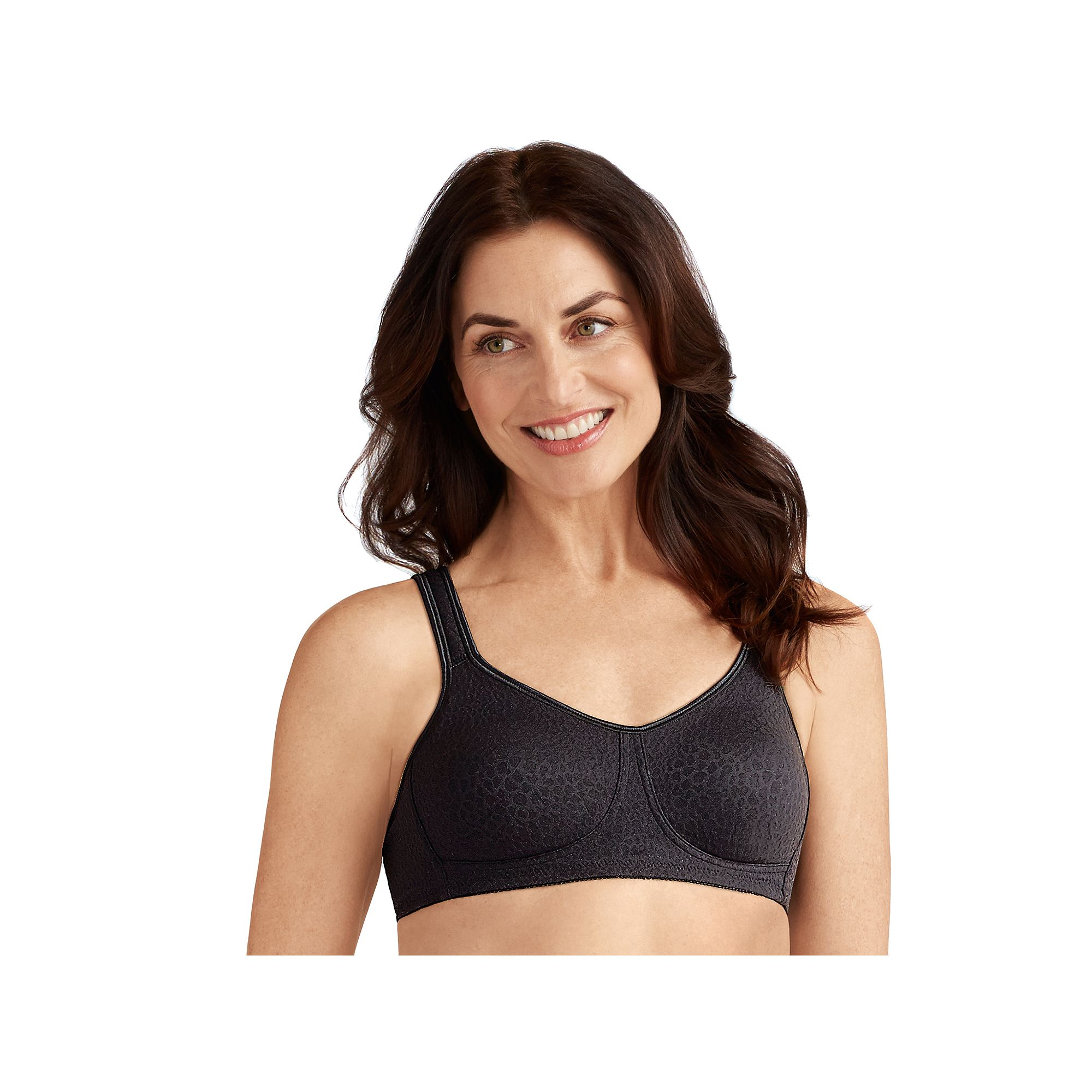 Amoena Mastectomy Bra: Mona Wireless, Womens, Size: 32 AA, Black