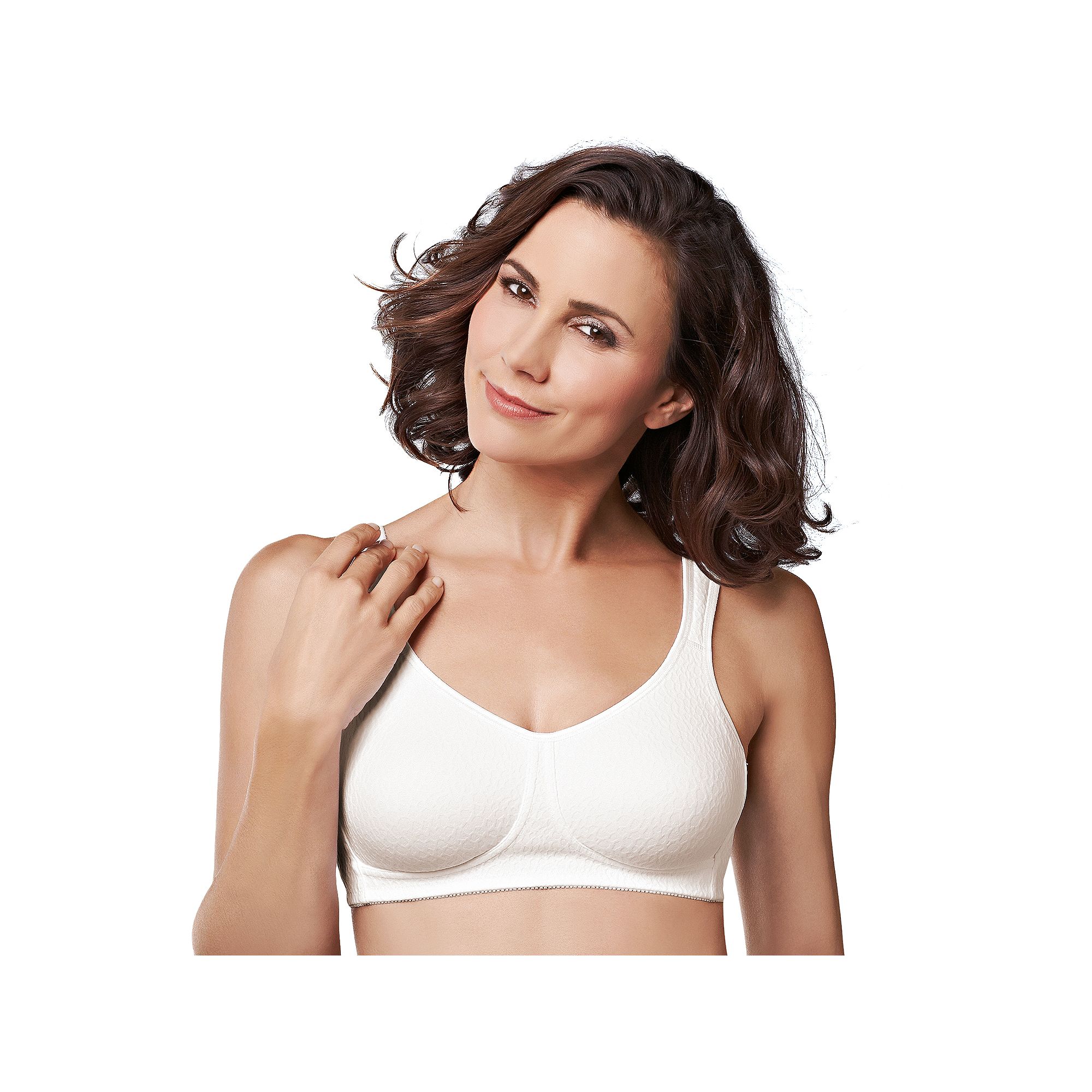 Amoena Mastectomy Bra: Mona Wireless, Womens, Size: 32 AA, White