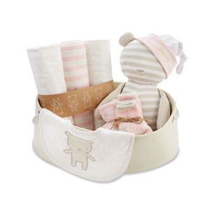 Baby Aspen 10-pc. Pink & Beige Welcome Home Baby Gift Set