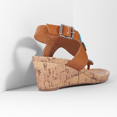 Simply Vera Vera Wang Women's Thong Wedge Sandals
