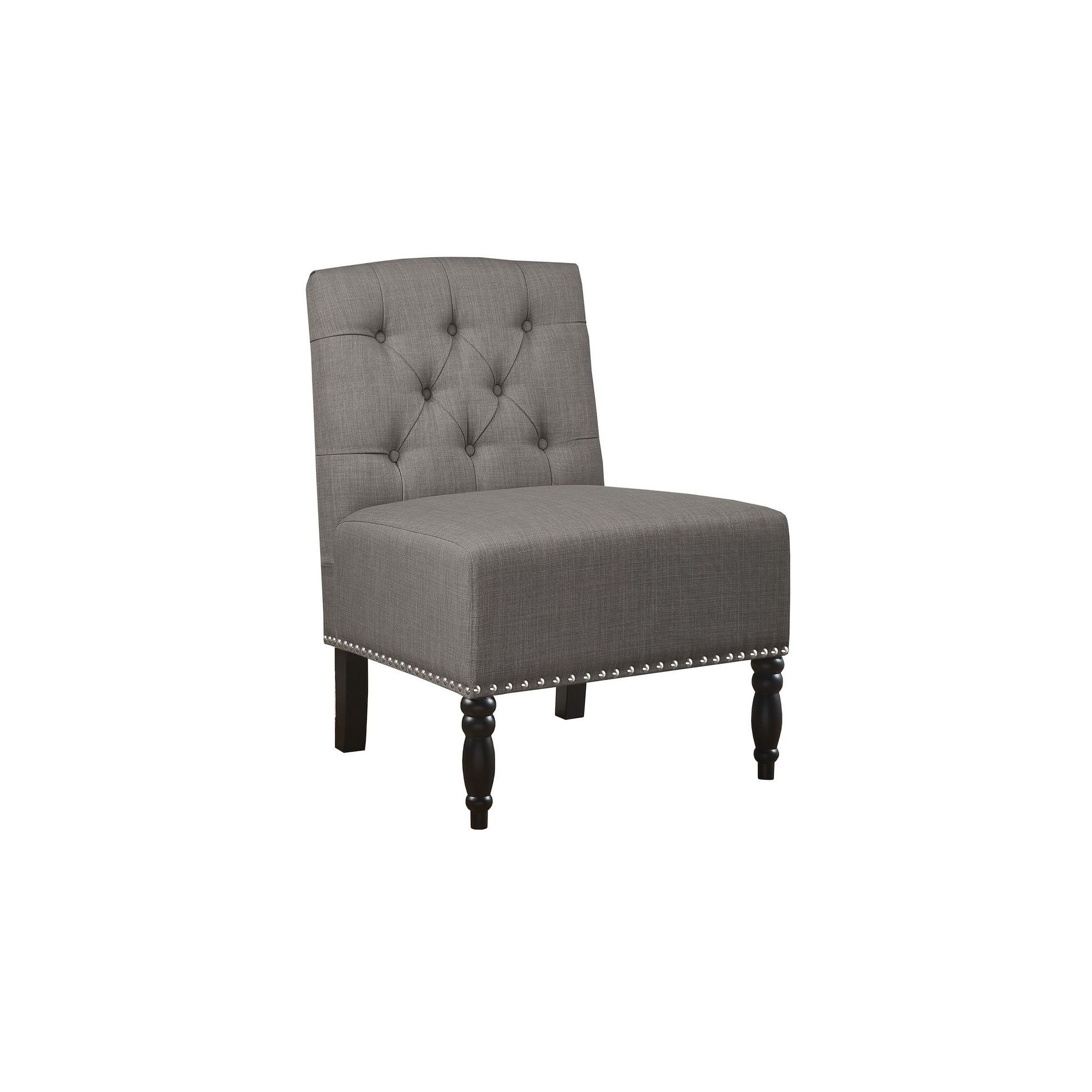 Madison Park Serena Accent Chair, Solid Steele