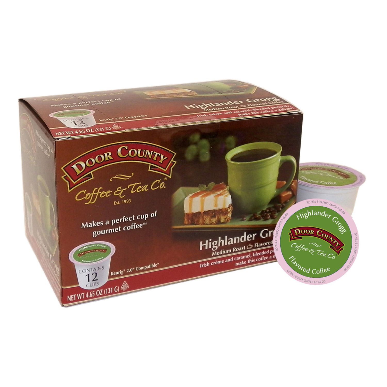 Door County Coffee Tea Co Single Serve Highlander Grogg