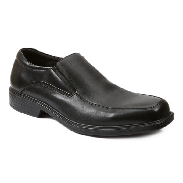 Giorgio Brutini Mens Mccord Leather Casual Slip-On Loafer Blk/Gray Size 7-11.5 