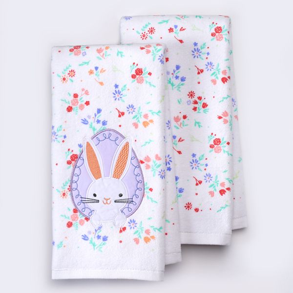 Details about   Celebrate Easter Together ~ Farmhouse Bunny Kitchen Towel 2-pk NWT 