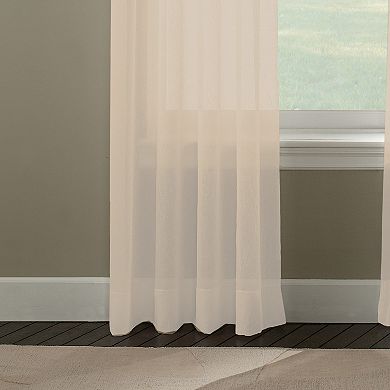 Window Curtainworks 1-Panel Trinity Crinkle Voile Window Curtain 