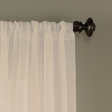 Window Curtainworks 1-Panel Trinity Crinkle Voile Window Curtain 