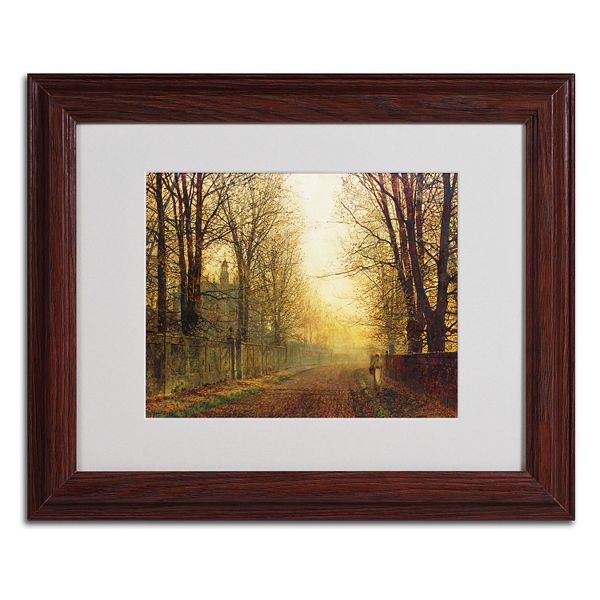 Trademark Fine Art ''Whitby'' Brown Framed Matted Art