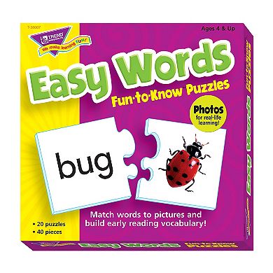 TREND Easy Words Fun-to-Know Puzzles