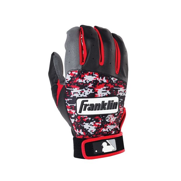 Red camo batting gloves on sale