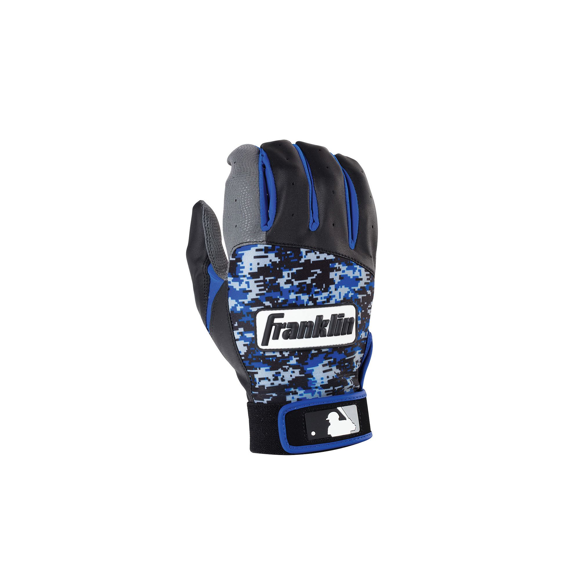 Franklin Sports Digitek Series Batting Glove - Adult, Gray Black Royal