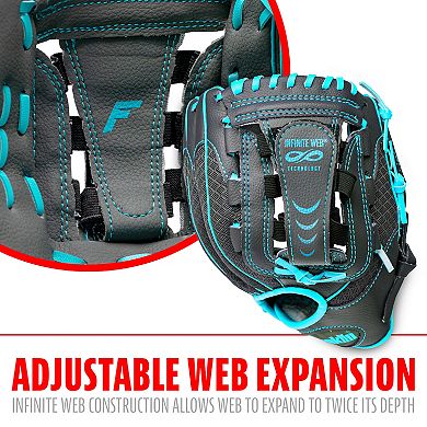 Franklin Infinite Web / Shok-Sorb Combo Series 10.5-in. Right Hand Throw T-Ball Glove - Youth