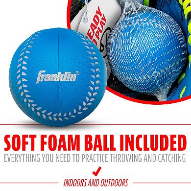 Franklin Sports NeoGrip Teeball 9-in. in Left Hand Throw Glove and Ball Set- Youth
