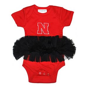 Baby Nebraska Cornhuskers Tutu Bodysuit