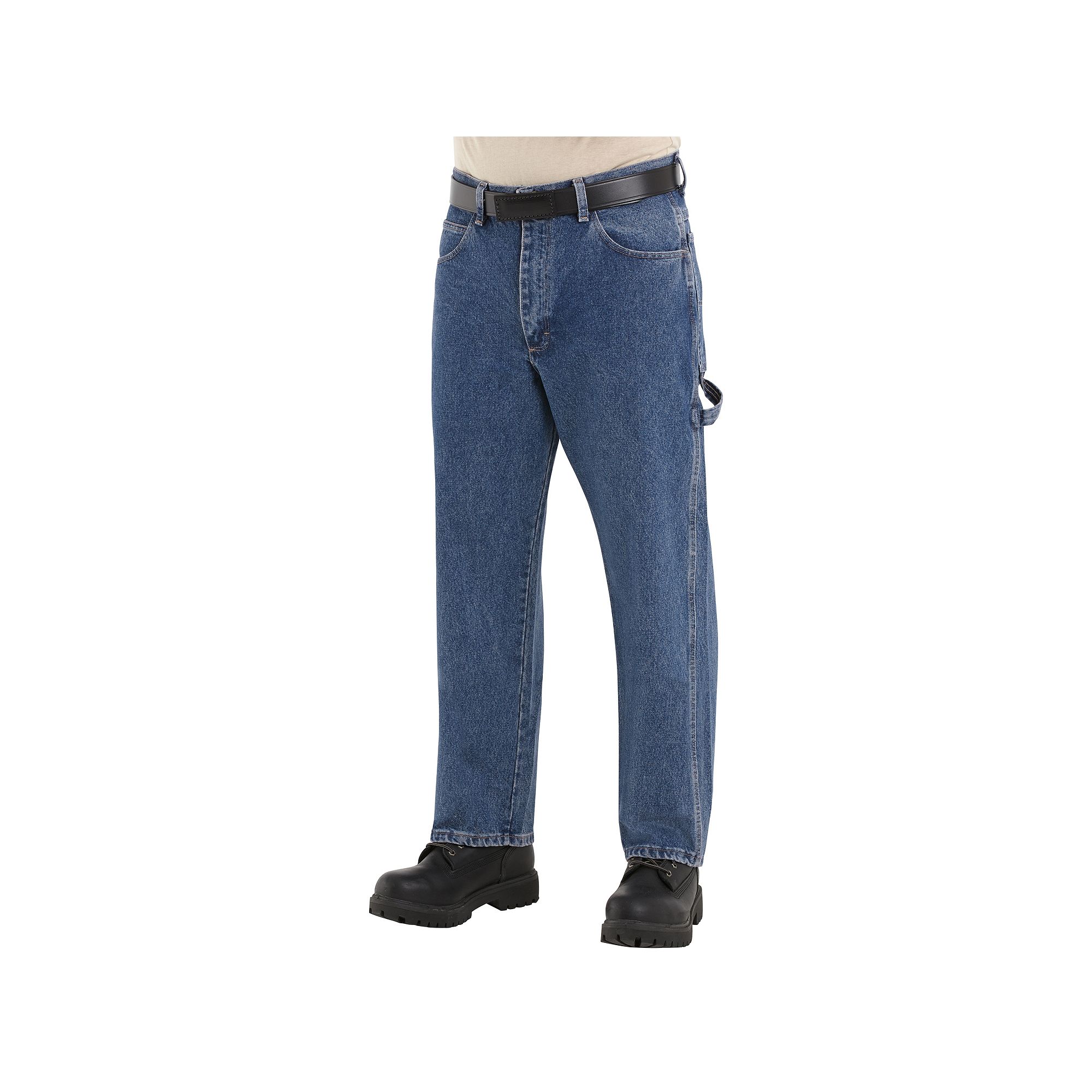 Mens Bulwark FR EXCEL FR Pre-Washed Dungaree Jeans, Size: 38 X 32, Blue