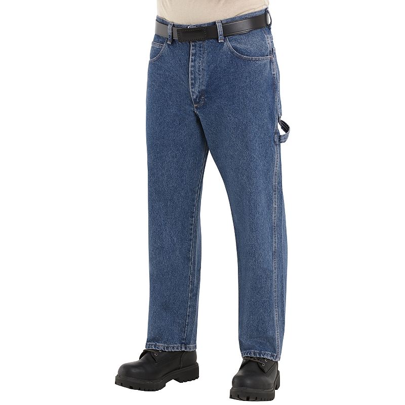 Mens Bulwark FR EXCEL FR Pre-Washed Dungaree Jeans, Size: 30X28, Blue