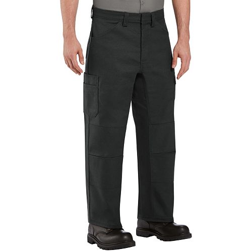 red kap double knee work pants
