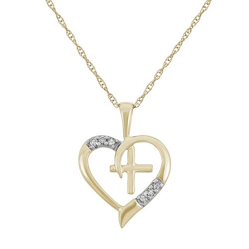 Absolute Jewellery Diamante Cross Necklace HCC105