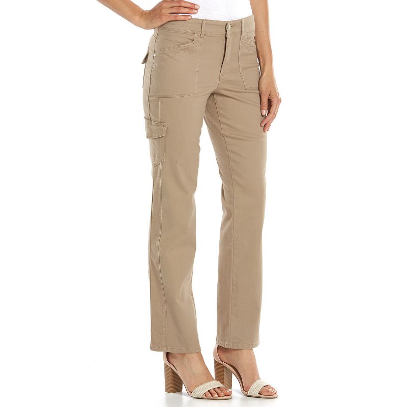 Gloria Vanderbilt Nicolette Twill Cargo Pants - Women's