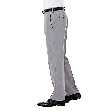 Men's Haggar eCLo Stria Straight-Fit Flat-Front Dress Pants