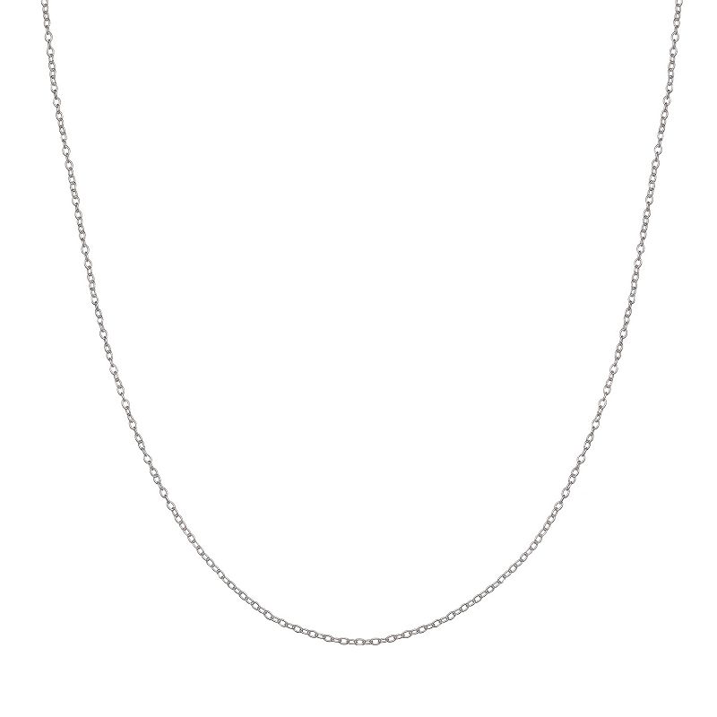 Sterling Silver Rolo Chain Necklace - 16 in., Womens, Size: 16