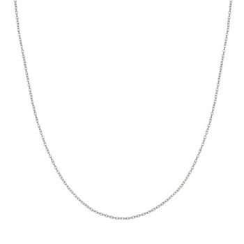 Sterling Silver Rolo Chain Necklace - 18 in.