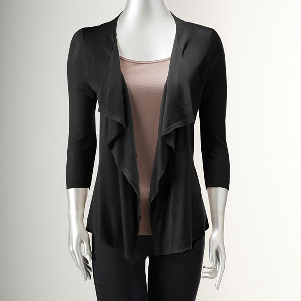 Vera wang shop flyaway cardigan