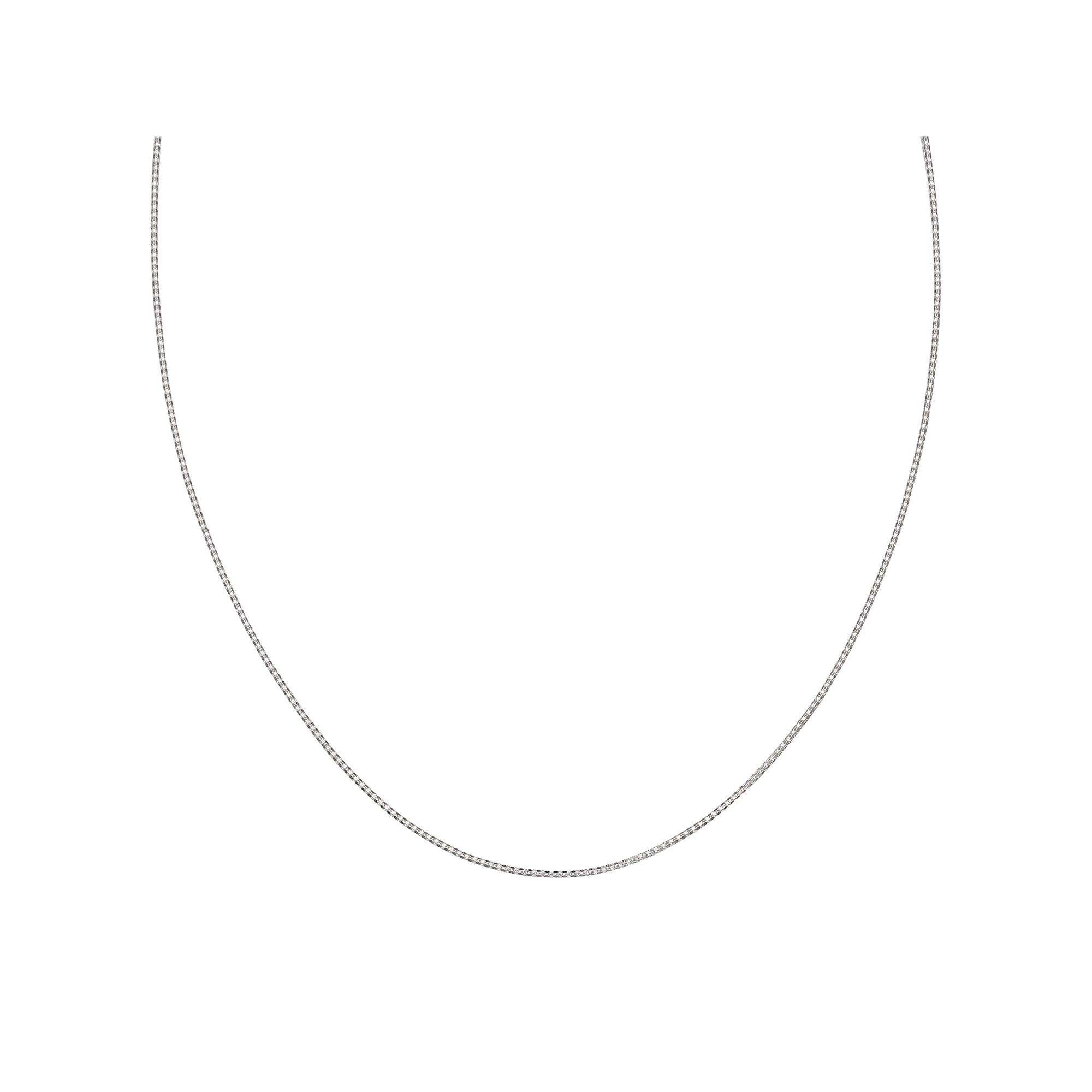 PRIMROSE Sterling Silver Popcorn Chain Necklace, Womens, Size: 24, Grey